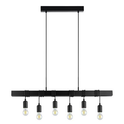 Eglo - Suspension 6xE27/60W/230V