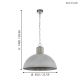 Eglo 49757 - Hanglamp aan ketting COLDRIDGE 1x E27 / 60W / 230V