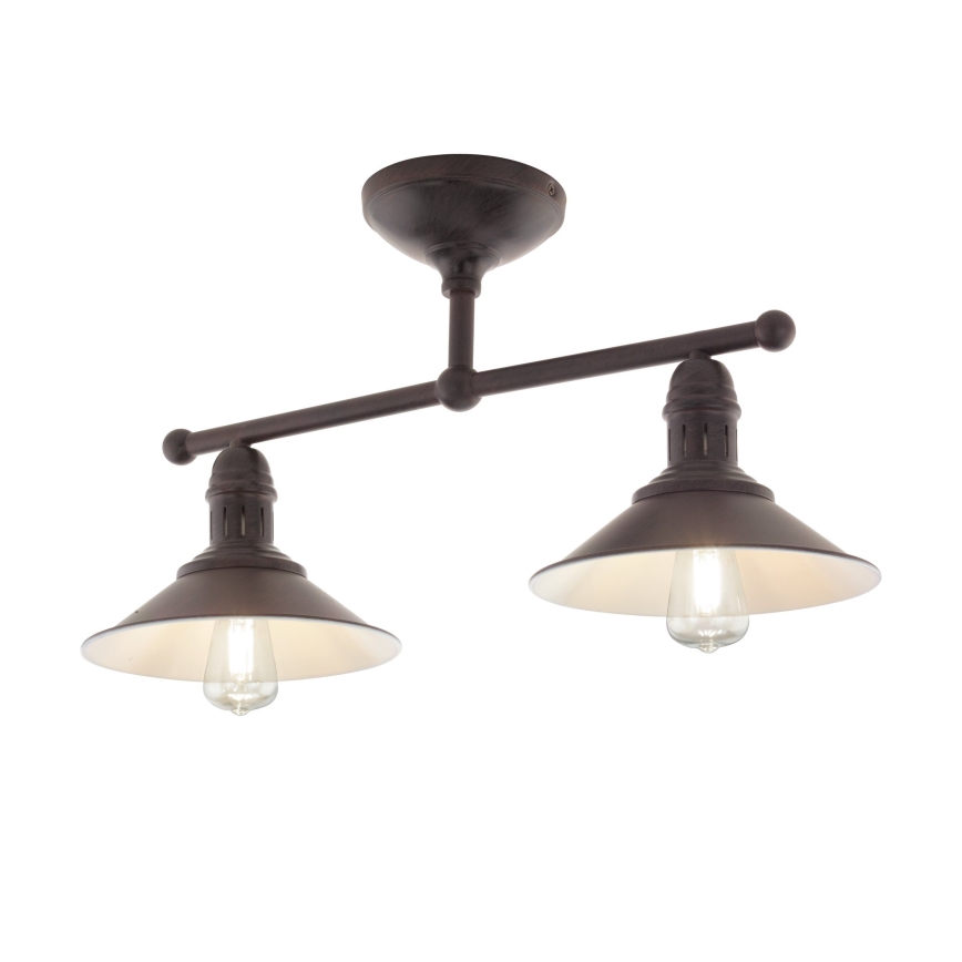 Eglo 49824 - Hanglamp met stang STOCKBURY 2xE27/60W