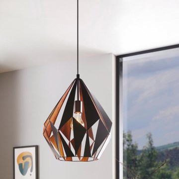 Eglo 49878 - Hanglamp CARLTON 1 1xE27/60W/230V