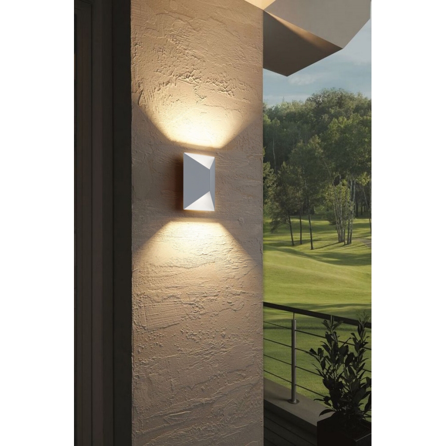 Eglo 54603 - Applique murale LED extérieure PREDAZZO 2xLED/2,5W/230V IP44