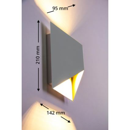 Eglo 54603 - Applique murale LED extérieure PREDAZZO 2xLED/2,5W/230V IP44