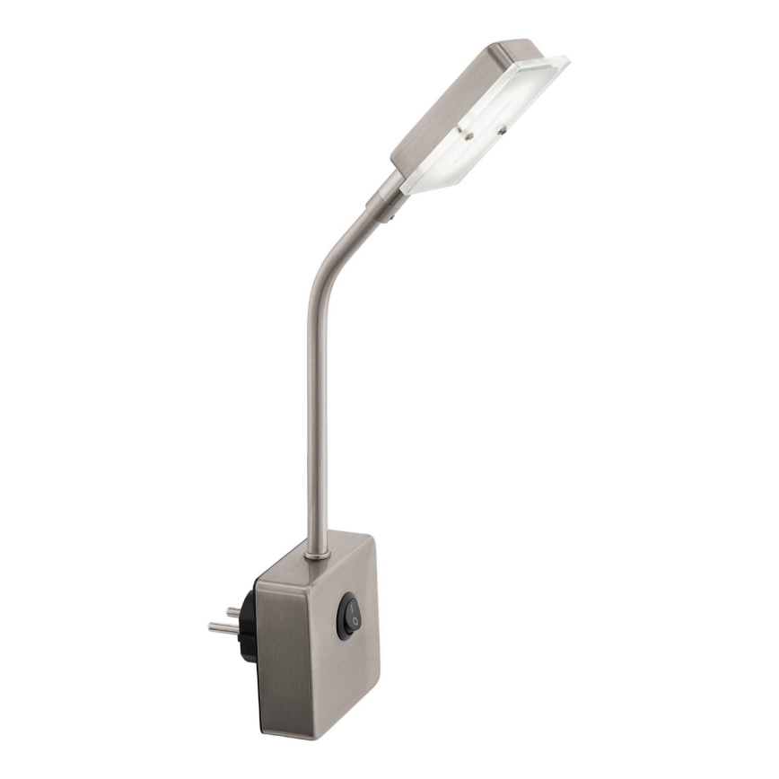 Eglo 54651 - LED Stekkerlamp LED/4,5W/230V 3000K mat chroom
