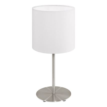 Eglo 54744 - Lampe de table ANADIA 1xE14/40W/230V blanc/chrome mat