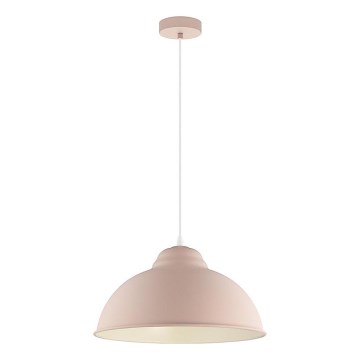Eglo 54964 - Hanglamp aan een koord TRURO-P 1xE27/60W/230V roze