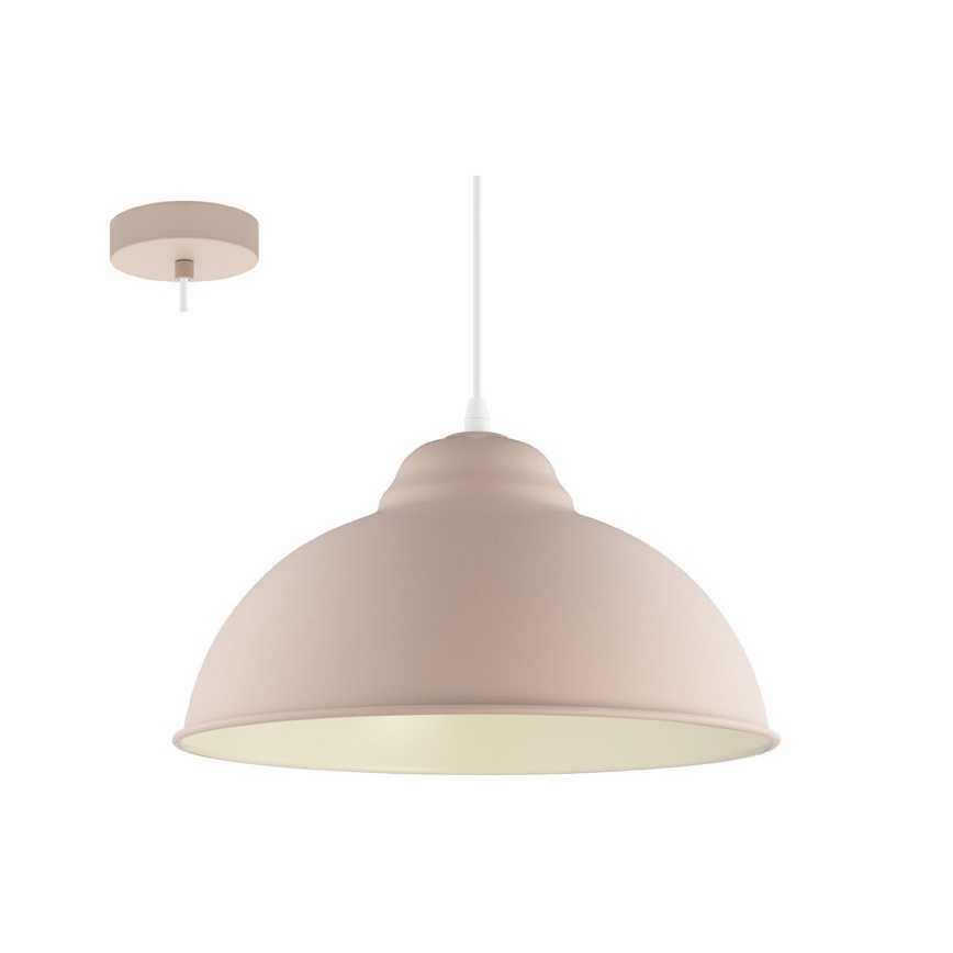 Eglo 54964 - Hanglamp aan een koord TRURO-P 1xE27/60W/230V roze