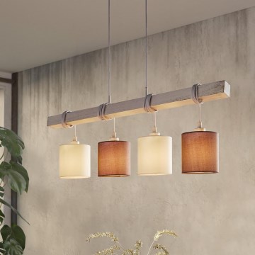 Eglo 55206 - Hanglamp aan een koord TOWNSHEND 4xE27/60W/230V