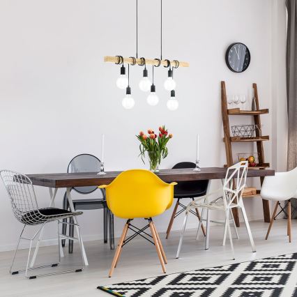 Eglo 55242 - Hanglamp aan een koord TOWNSHEND 6xE27/60W/230V