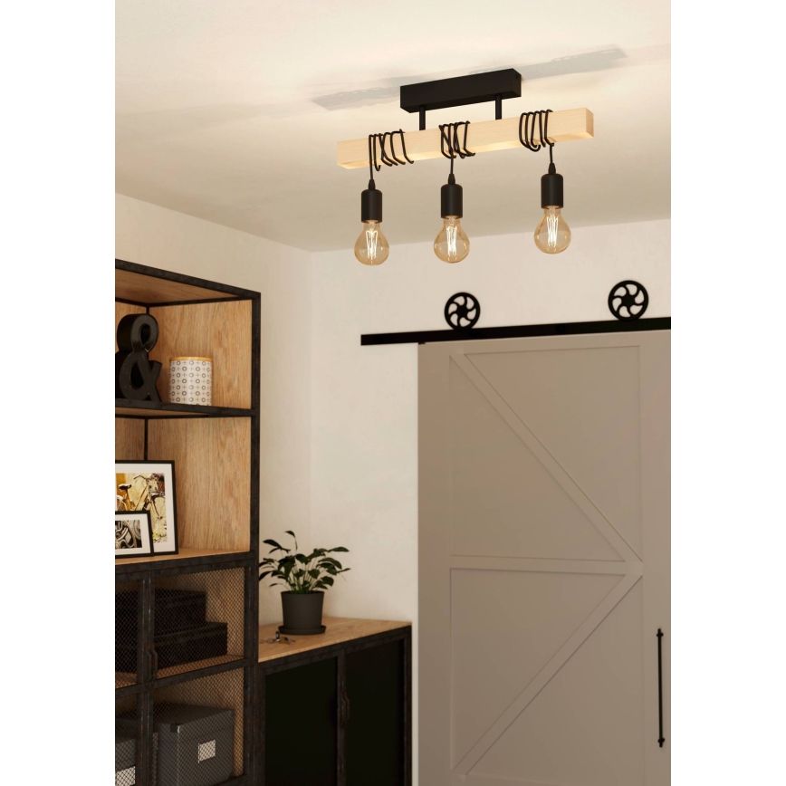 Eglo 55247 - Plafondkroonluchter TOWNSHEND 3xE27/60W/230V