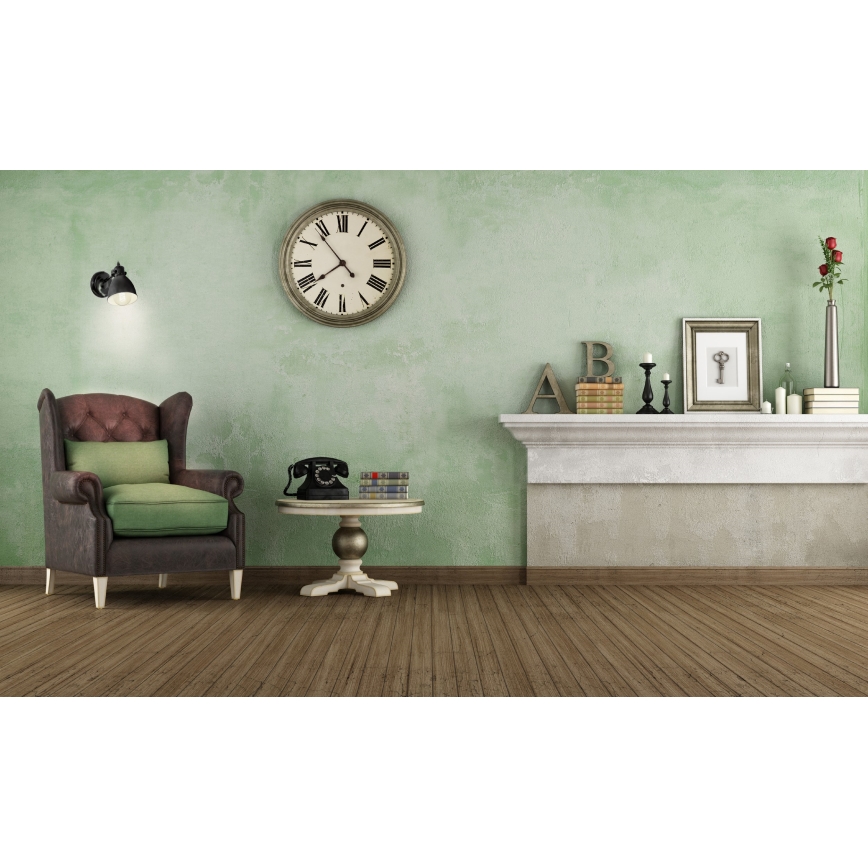 Eglo 55261 - Wandlamp PRIDDY 1xE27/40W/230V zwart