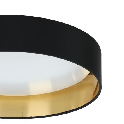 Eglo 55267 - LED plafondlamp MASERLO LED/16W/230V 3000K Ø 40,5 cm zwart/koper