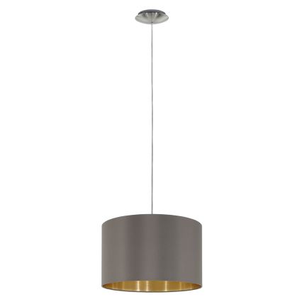 Eglo 55269 - Hanglamp aan een koord MASERLO 1xE27/60W/230V bruin