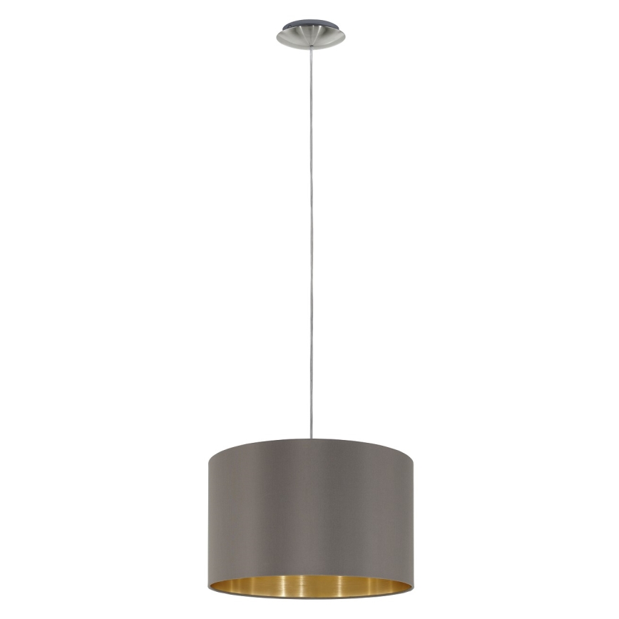 Eglo 55269 - Hanglamp aan een koord MASERLO 1xE27/60W/230V bruin