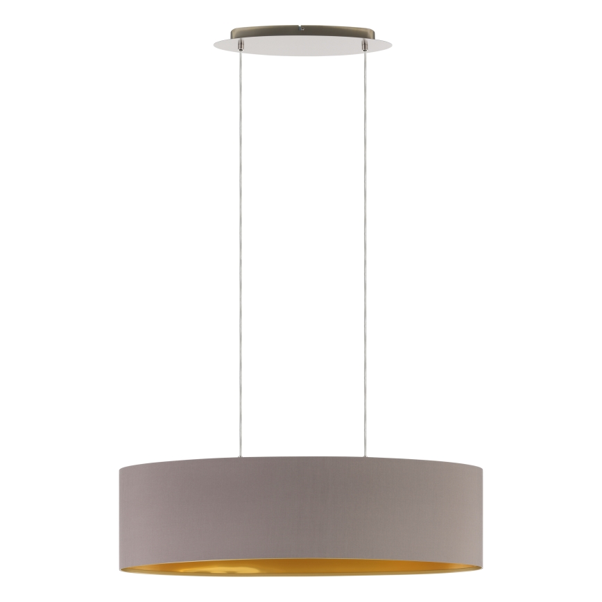 Eglo 55271 - Suspension filaire MASERLO 2xE27/60W/230V marron