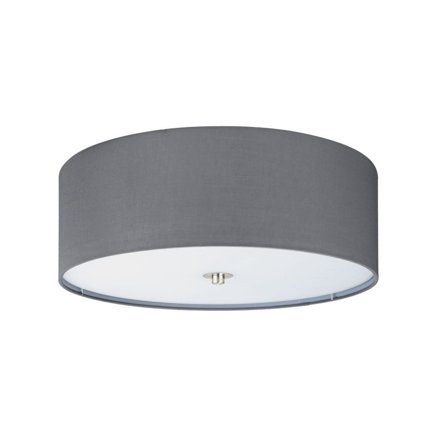 Eglo 55277 - Plafonnier PASTERI 3xE27/25W/230V Ø 47,5 cm gris