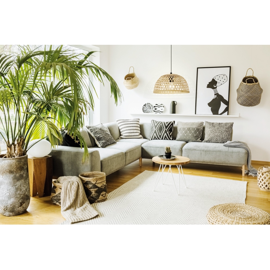 Eglo 55695 - Suspension filaire CLAVERDON 1xE27/40W/230V d. 37 cm beige
