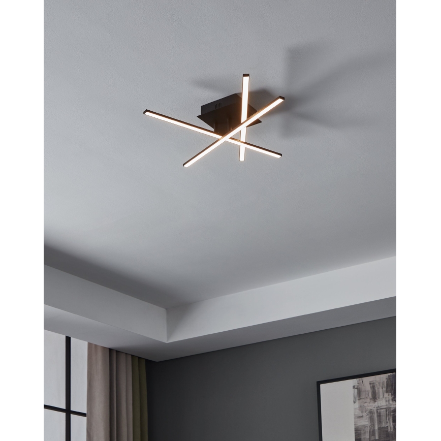 Eglo 55707 - Plafonnier LED 3 × 3,5 W / 230 V, noir