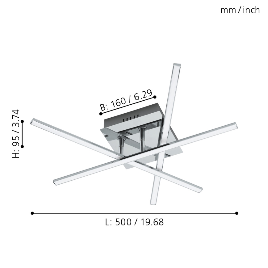 Eglo 55707 - Plafonnier LED 3xLED/3,5W/230V