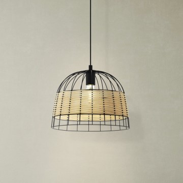 Eglo 55709 - Hanglamp aan een koord ANWICK 1xE27/40W/230V rotan