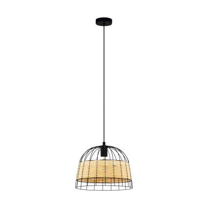 Eglo 55709 - Hanglamp aan een koord ANWICK 1xE27/40W/230V rotan