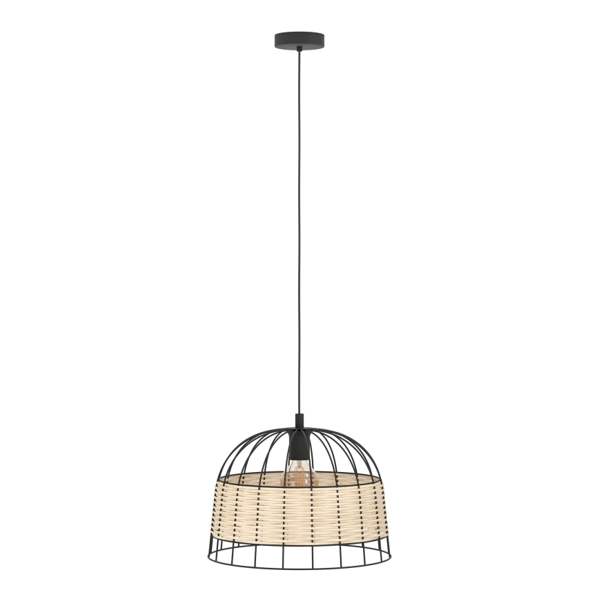 Eglo 55709 - Suspension filaire ANWICK 1xE27/40W/230V rotin