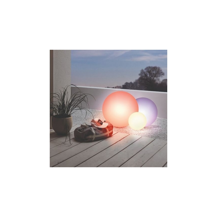 Eglo 55784 - LED RGBW Buitenverlichting MONTEROLO-C 1xE27/9W/230V IP65 diameter 39 cm + afstandsbediening