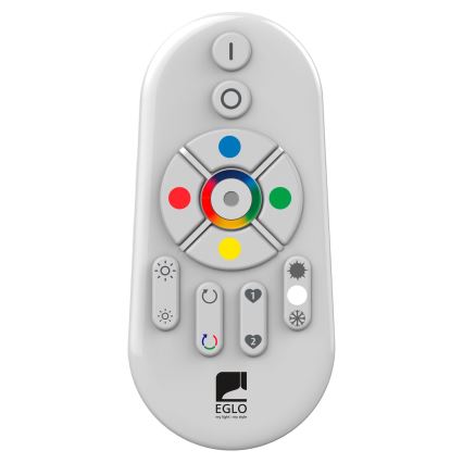 Eglo 55784- Luminaire extérieur LED RGBW MONTEROLO-C 1xE27/9W/230V IP65 d. 39cm + Télécommande