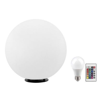 Eglo 55787 - LED RGBW Buitenlamp MONTEROLO-C 1xE27/9W/230V 2700-6500K IP65 diameter 39 cm + afstandsbediening