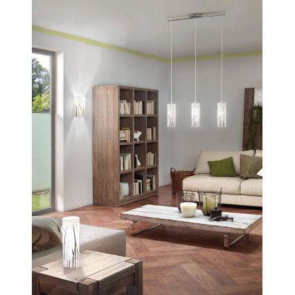 Eglo 55807 - Lampe de table LED 1xE14/5,5W/230V blanche/chrome brillant