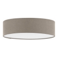 Eglo 55873 - LED plafondlamp 1xE27/11W/230V Ø 38 cm taupe