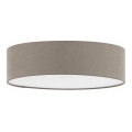 Eglo 55873 - Plafonnier LED 1xE27/11W/230V Ø 38 cm taupe