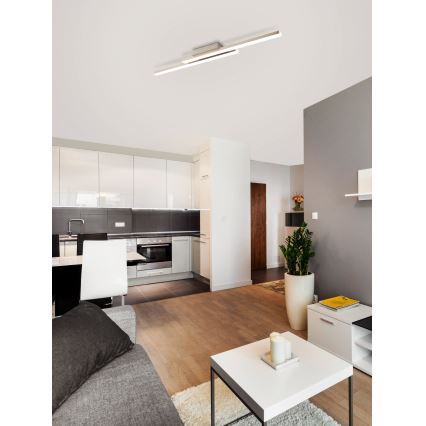 Eglo 55971 - Plafonnier LED RGBW dimmable FRAIOLI-C LED/34W/230V 2700-6500K chrome mat + télécommande