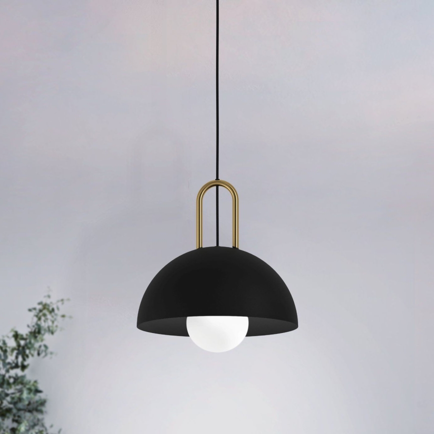 Eglo 56459 - Hanglamp met kabel CALMANERA 1xE27/40W/230V zwart