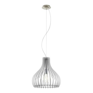 Eglo 61915 - Hanglamp aan een koord TINDORI 1xE27/60W/230V diameter 38 cm wit