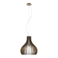 Eglo 61917 - Hanglamp aan een koord TINDORI 1xE27/60W/230V diameter 38 cm bruin