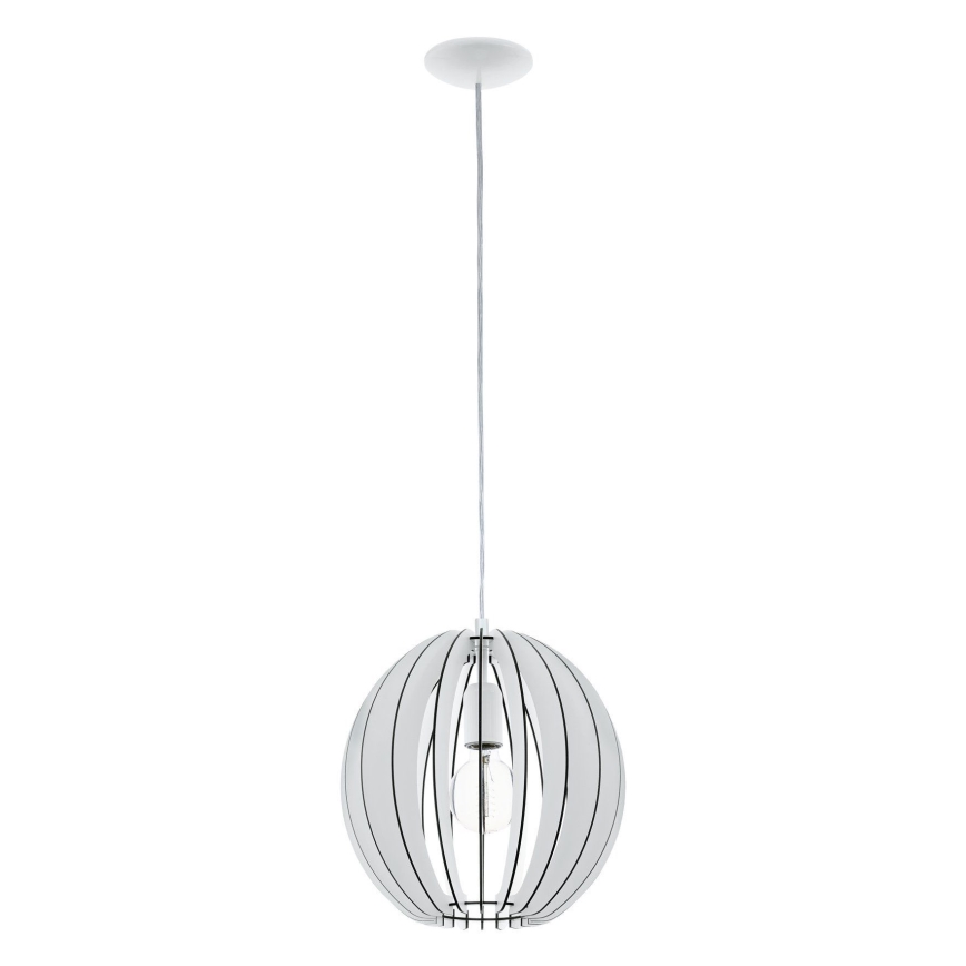 Eglo 63247 - Suspension filaire COSSANO PRO 1xE27/60W/230V d. 30 cm blanc