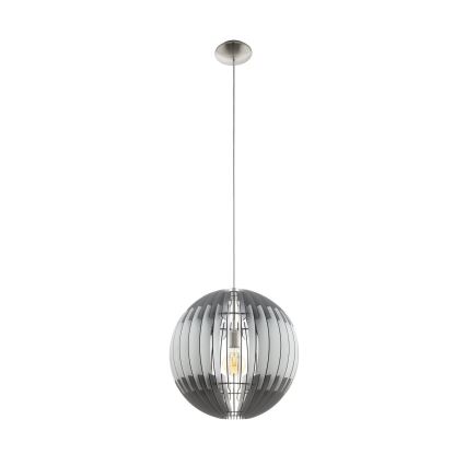 Eglo 63256 - Hanglamp OLMERO PRO met snoer 1x E27/60W/230V Ø 40 cm grijs/wit