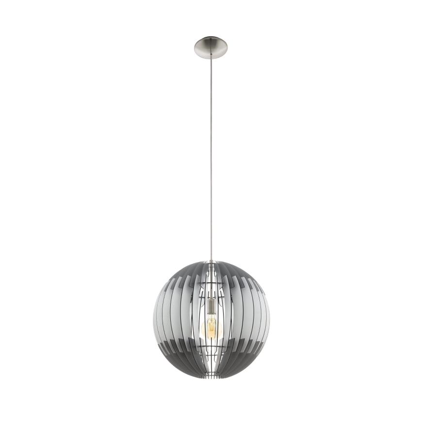 Eglo 63256 - Hanglamp OLMERO PRO met snoer 1x E27/60W/230V Ø 40 cm grijs/wit