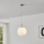 Eglo 63269 - Suspension sur câble PIEDALE 1xE27/60W/230V Ø 35 cm chrome mat