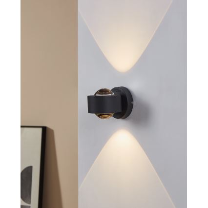 Eglo 64496 - Applique murale LED ONO PRO 2xLED/2,5W/230V anthracite