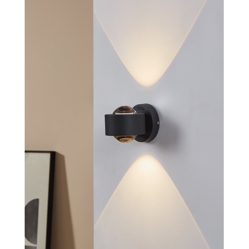 Eglo 64496 - Applique murale LED ONO PRO 2xLED/2,5W/230V anthracite