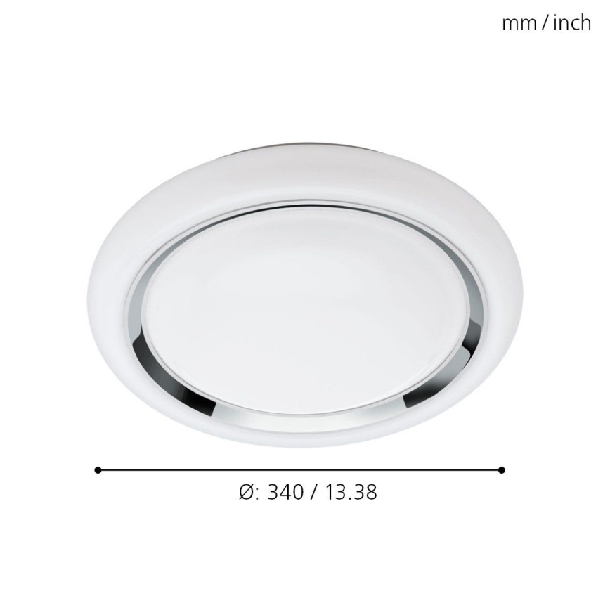 Eglo 64529 - LED RGBW Dimbare plafondlamp CAPASSO-C LED/17W/230V wit