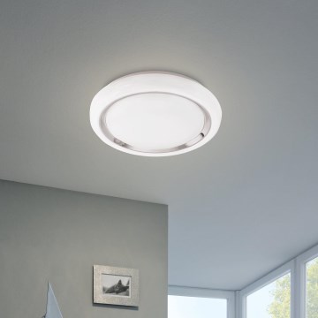 Eglo 64529 - Plafonier RGBW à intensité variable CAPASSO-C LED/17W/230V blanc
