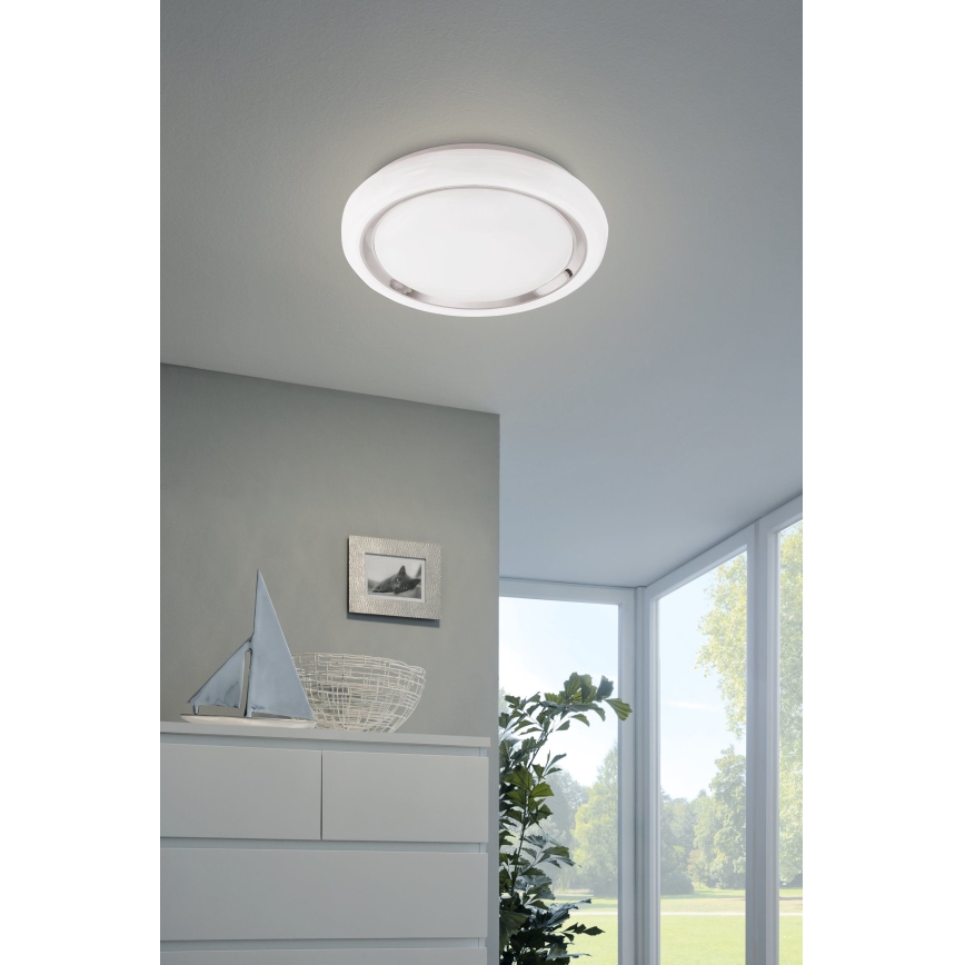 Eglo 64529 - Plafonier RGBW à intensité variable CAPASSO-C LED/17W/230V blanc