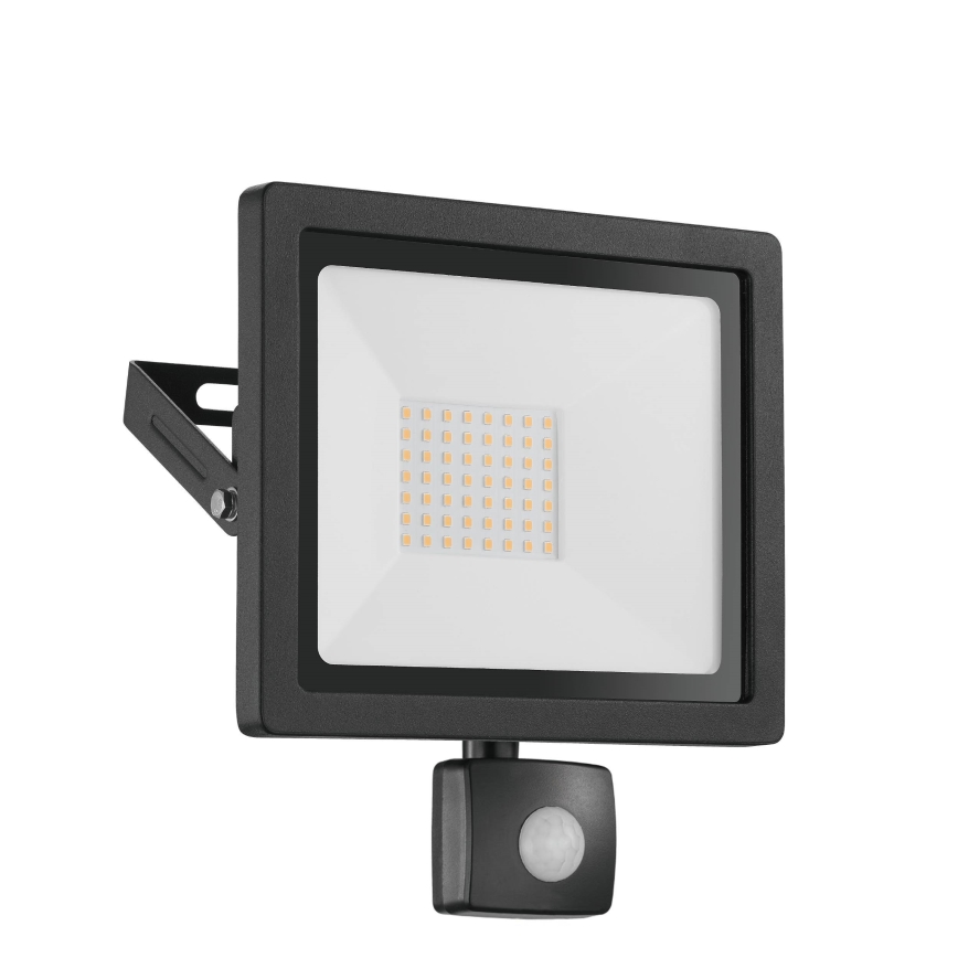 Eglo 64873 - Projecteur avec détecteur FILETTI LED/50W/230V 3000K IP44 noir
