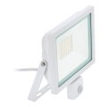 Eglo 64875 - LED Schijnwerper met sensor FILETTI LED/20W/230V 3000K IP44 wit