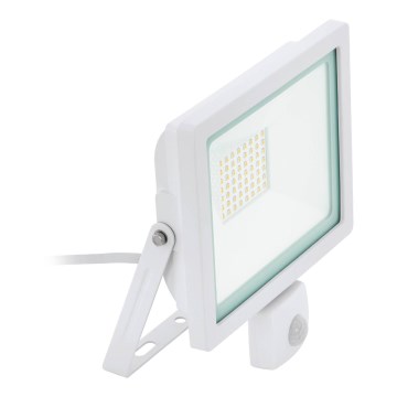 Eglo 64875 - Projecteur avec détecteur FILETTI LED/20W/230V 3000K IP44 blanc