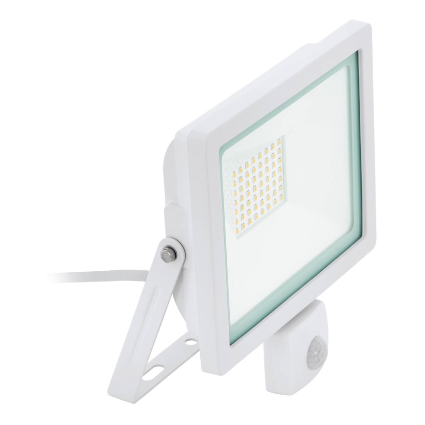 Eglo 64886 - Projecteur avec détecteur FILETTI LED/50W/230V 4000K IP44 blanc