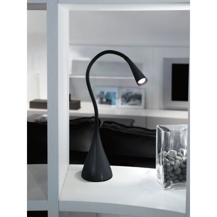 Eglo 64975 - LED Dimbaar flexibel tafellamp SNAPORA PRO LED/3,5W/230V 3000K zwart