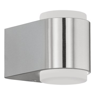 Eglo 65054 - Applique murale extérieure BRIONES PRO 2xLED/3W/230V IP44 chrome brillant